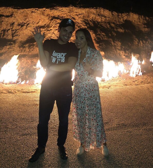 Mədət Quliyevin oğlu Leyla Əilyeva ilə bir arada - FOTOLAR