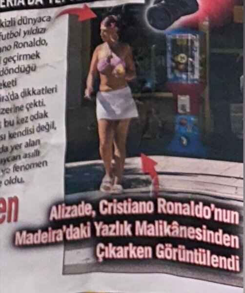 Alizade Ronaldonun bağ evindən çıxarkən görüldü - FOTO