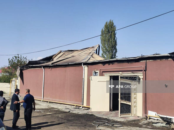 Naxçıvanda şəhidin evi yanıb