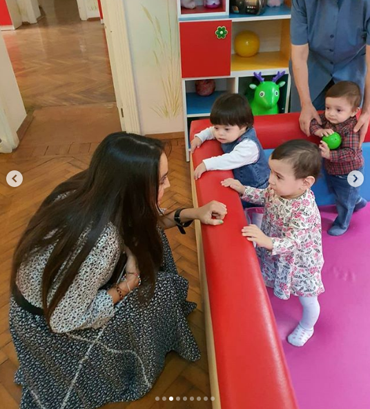 Leyla Əliyeva körpələr evində - FOTO
