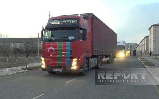 Naxçıvandan Türkiyəyə daha 11 TIR yardım yola salınıb