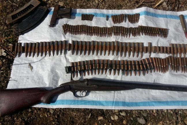 Ötən gün polis əməkdaşları tərəfindən 20 tüfəng, 8 mindən çox patron aşkarlanıb