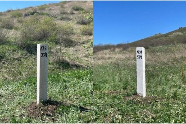 Azərbaycan-Ermənistan sərhədində yeni dirəklər yerləşdiriləcək