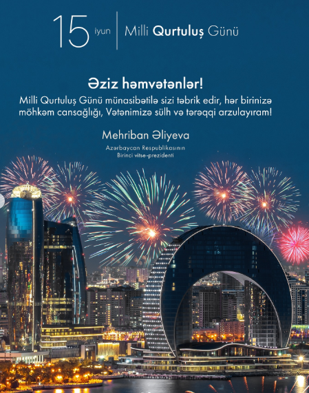 Mehriban Əliyeva Milli Qurtuluş Günü ilə əlaqədar paylaşım edib - FOTO