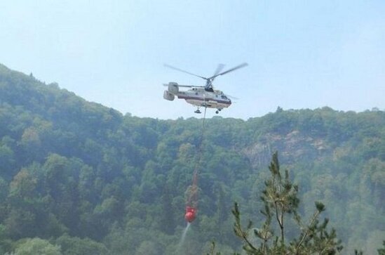 Şamaxıda da yanğın başladı: əraziyə helikopter cəlb edildi