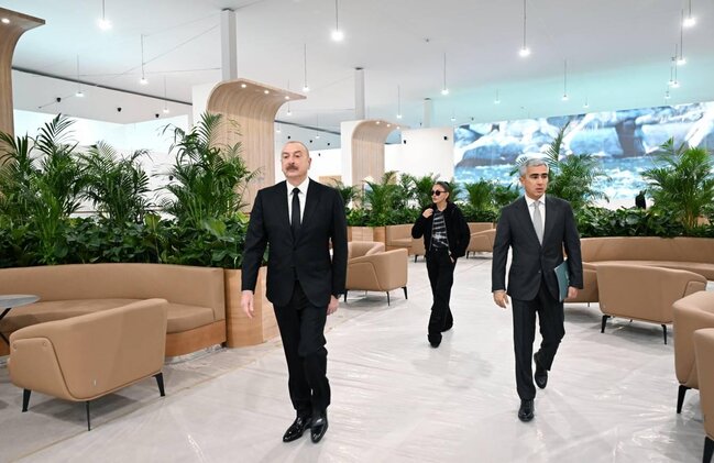 Prezident və xanımı Bakı Olimpiya Stadionunda - Fotolar