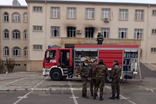 Yanğın baş verən məktəbdə tədris bərpa olundu