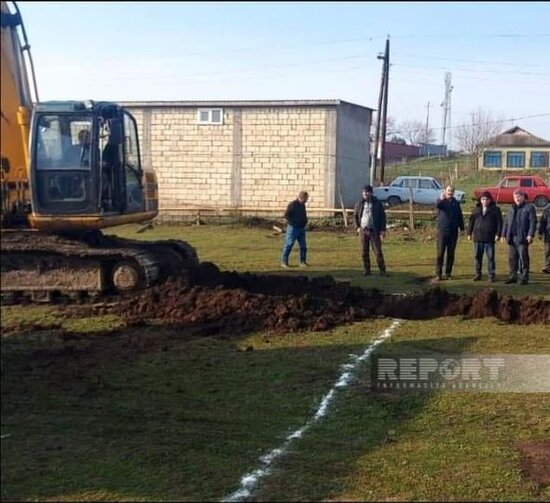 Cəlilabadda qəzalı olan məktəb üçün yeni binanın tikintisinə başlanılıb - FOTO