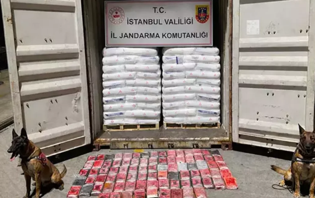 Türkiyədə əməliyyat: Yük gəmisində 106 kiloqram kokain tapıldı
