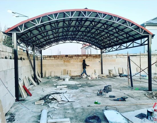 Polikarbonat və dam örtüklərin hazırlanması və quraşdırılması