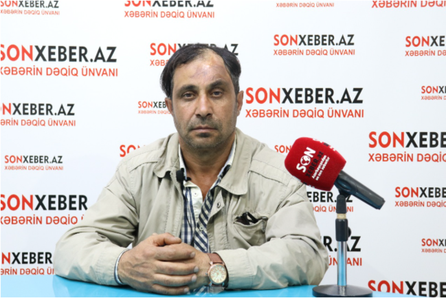 Başından qəlpə yarası alan qazi: "Kimə şikayət edim bilmirəm "