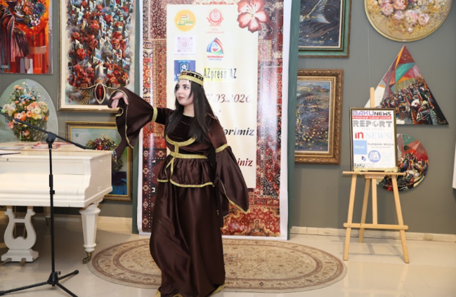 Xətai Sənət Mərkəzində "Milli-mənəvi dəyərlərimiz" adlı incəsənət sərgisi keçirilib - FOTOLAR