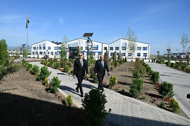 Prezident İlham Əliyev Ağdam rayonunun Kəngərli kəndinin birinci mərhələsinin açılışında iştirak edib