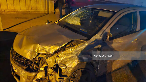 Bakıda zəncirvari qəzada dörd avtomobil toqquşub - FOTO