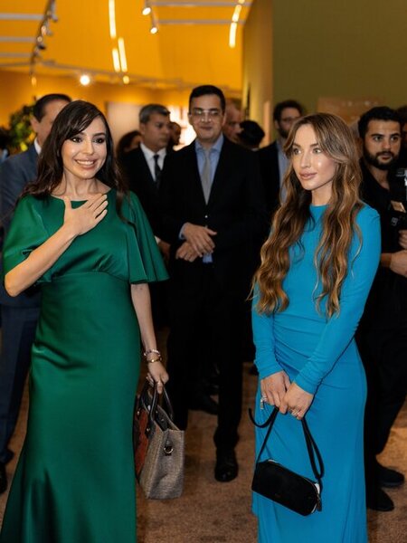 Leyla və Alyona Əliyevalar "Baku Art Weekend"də - Video