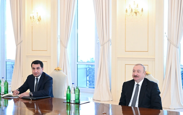 Prezident İlham Əliyev ABŞ nümayəndə heyətini qəbul edib - FOTO