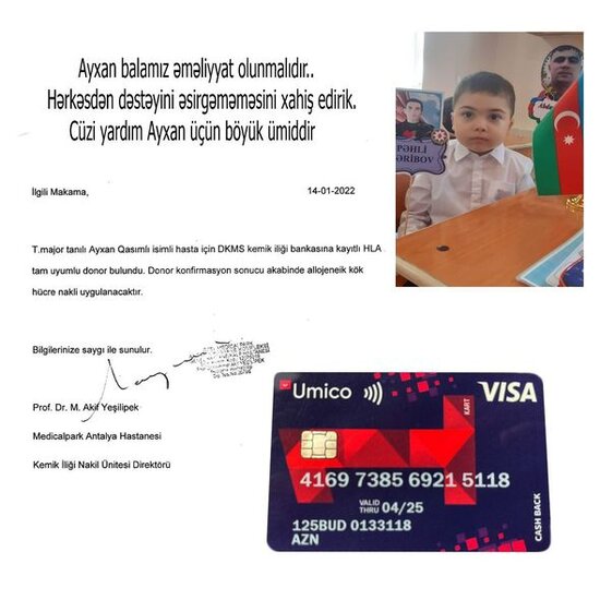 Balaca Ayxanın sizin köməyinizə ehtiyacı var - FOTO