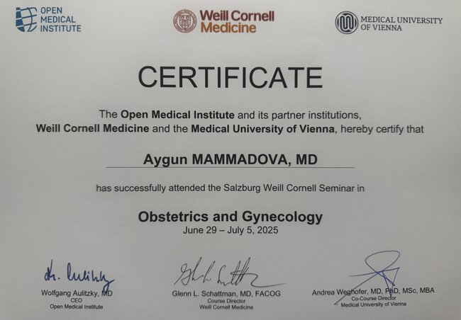 Ginekoloq Aygün Məmmədovadan Avstriyada uğurlu çıxış - Fotolar