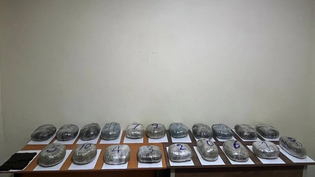İrandan Azərbaycana 20 kiloqram narkotik keçirilməsinin qarşısı alınıb