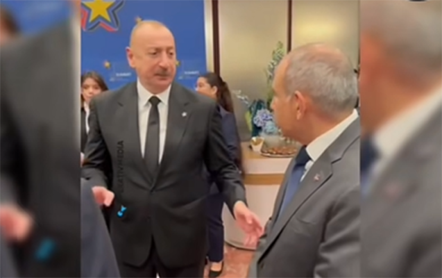 İlham Əliyevlə Paşinyan arasında maraqlı dialoq - Video