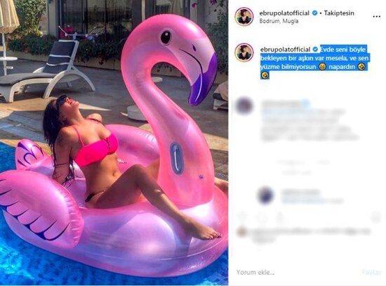 "Səni bu vəziyyətdə gözləyən sevgilin var" yazıb bikinili şəklini yaydı - FOTO