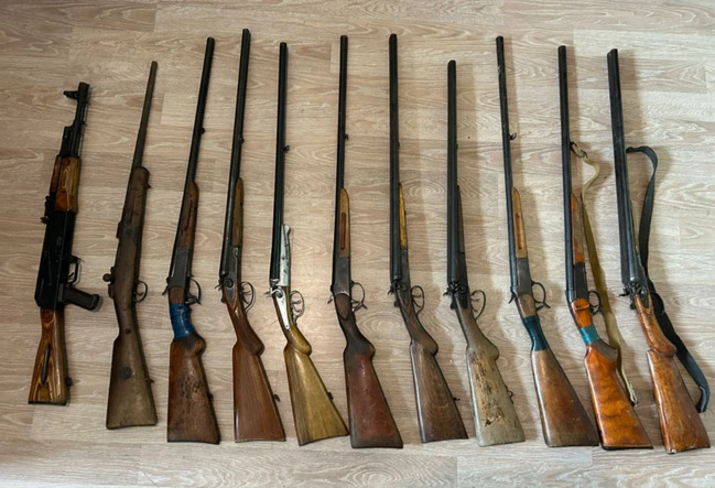 Ötən gün respublika ərazisində qanunsuz saxlanılan 11 tüfəng aşkarlanıb