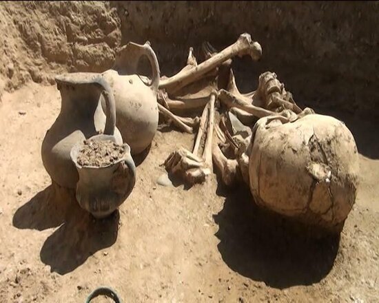 Goranboyda eradan əvvələ aid insan skeletləri aşkarlandı - FOTO