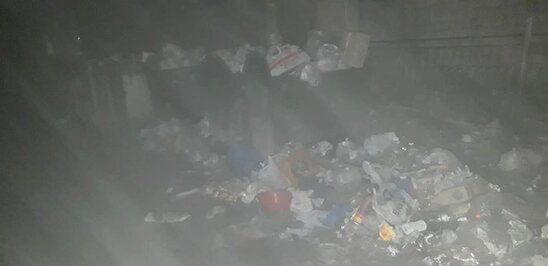 Masazırda məktəbin qarşısı zibilliyə çevrilib-FOTO FAKT