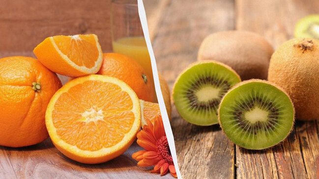 Kivi, yoxsa portağal: Hansında daha çox C vitamini var?