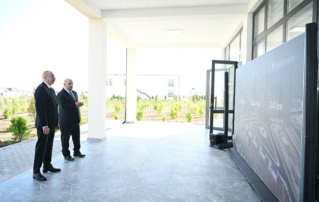 Prezident İlham Əliyev Ağdam rayonunun Kəngərli kəndinin birinci mərhələsinin açılışında iştirak edib