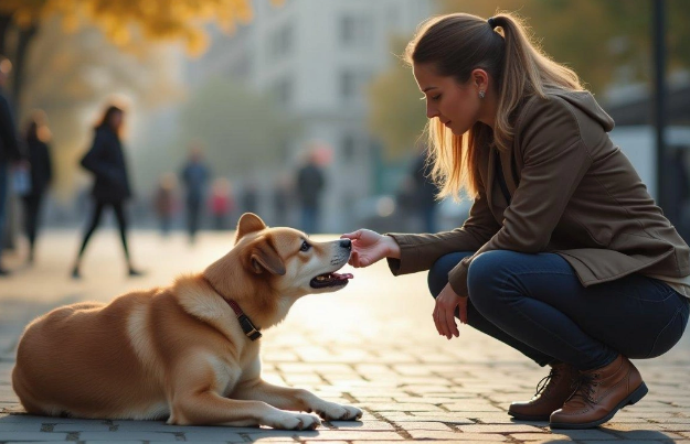 Bakıda küçə itinə yemək verən qadın DÖYÜLDÜ