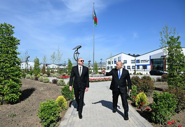 Prezident İlham Əliyev Ağdam rayonunun Kəngərli kəndinin birinci mərhələsinin açılışında iştirak edib