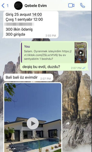 "TikTok"dan "makler" tapdılar, başlarına iş gəldi - Yenilənib