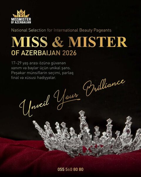 "Miss & Mister of Azerbaijan - 2026" Gözəllik Müsabiqəsinin Seçim Turu Başladı