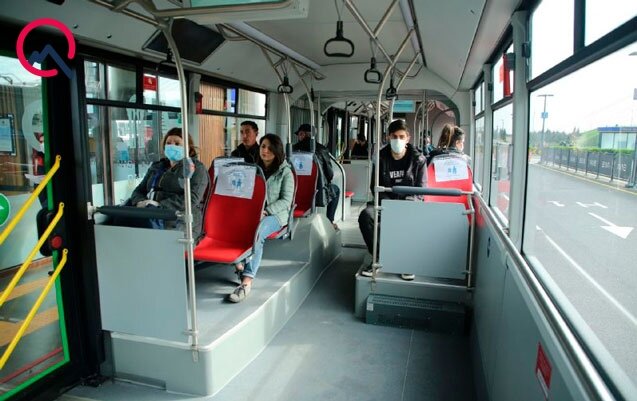 Metro bağlandı, avtobuslarda vəziyyət necədir? - Fotosessiya