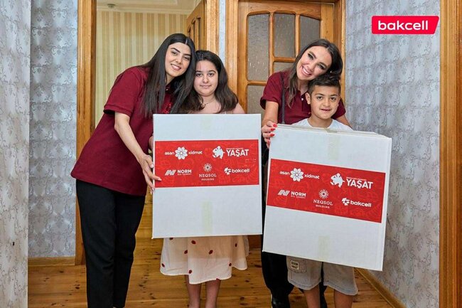 "Bakcell" "YAŞAT" Fondunun "Hədiyyə Karvanı" layihəsinə qoşuldu