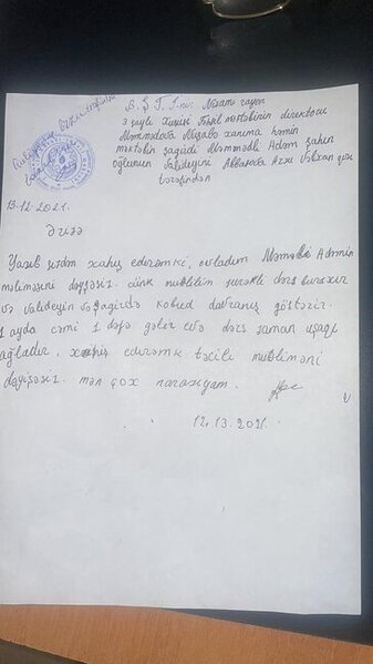 600 manata şagirdləri satdığı deyilən direktordan AÇIQLAMA
