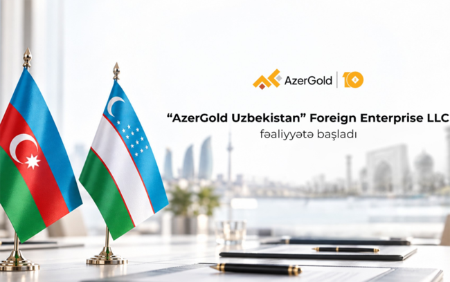 "AzerGold" QSC-nin xarici ölkədə ilk törəmə şirkəti - "AzerGold Uzbekistan" təsis edilib