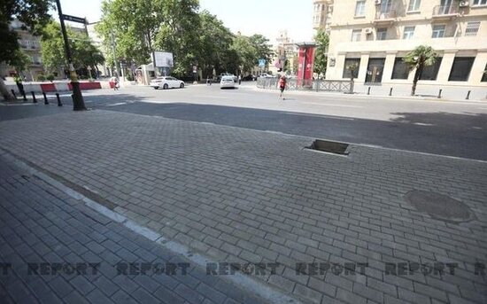 Bakıda qanunsuz parklanma yerində səki tam bərpa edildi - FOTO