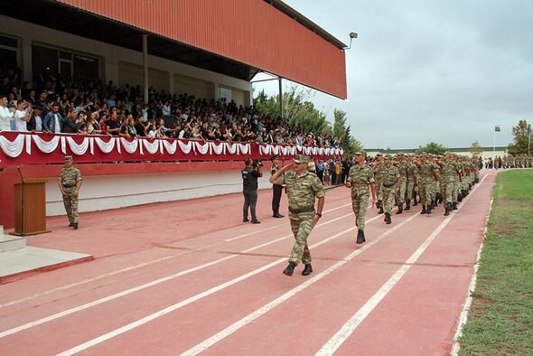 Hərbi təhsil müəssisələrində andiçmə mərasimləri keçirilib - FOTO