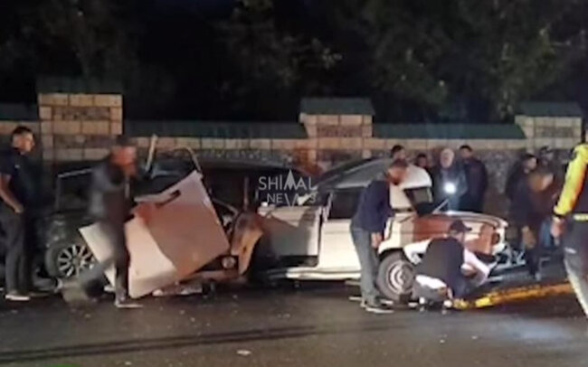 Qəbələdəki qəzanın anbaan görüntüləri - Video