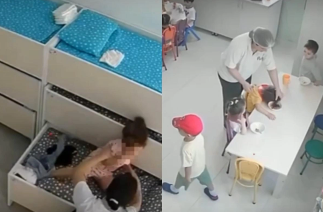 Bakıda məşhur uşaq bağçasından ŞOK GÖRÜNTÜLƏR yayıldı