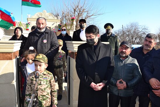 Ağstafada Vətən müharibəsi şəhidinin xatirə bulağının açılışı oldu (FOTOLAR)