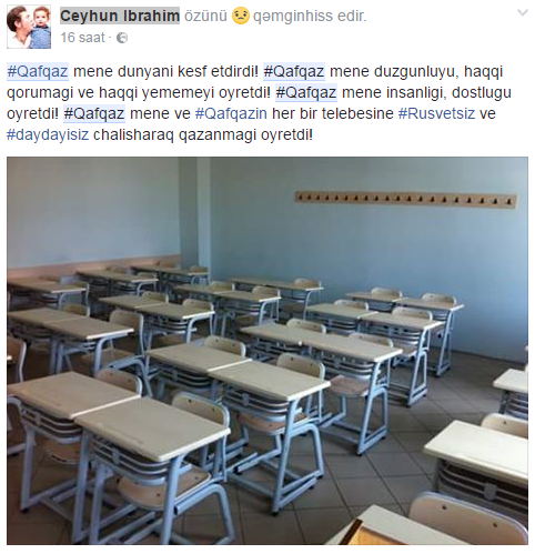 Qafqaz Universitetinin tələbələri ürək dağladı: " Alnıaçıq aramızdan getdin..."