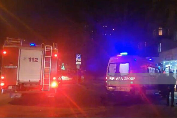 Bakıda mənzildə yanğın baş verib - FOTO