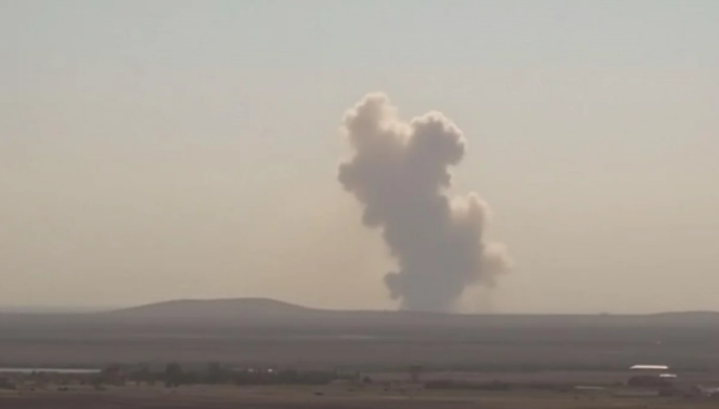 Təbrizdə hərbi hava bazası hücuma məruz qalıb - VİDEO