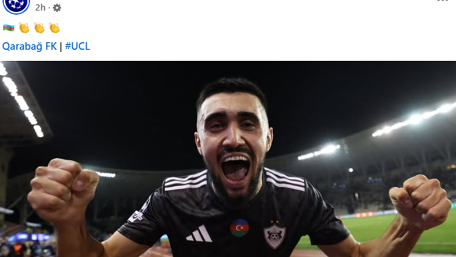 UEFA "Qarabağ"ı paylaşdı (FOTOLAR)