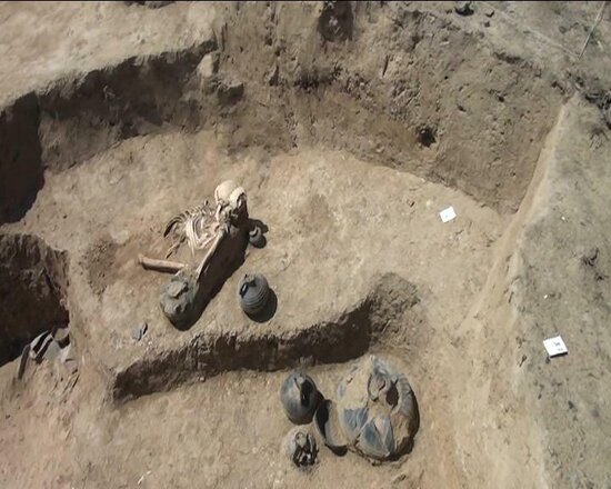 Goranboyda eradan əvvələ aid insan skeletləri aşkarlandı - FOTO