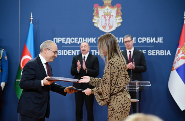 Azərbaycan-Serbiya sənədləri mübadilə olunub - VİDEO