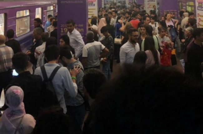 Bakı metrosunda dava: 4 nəfər saxlanıldı
